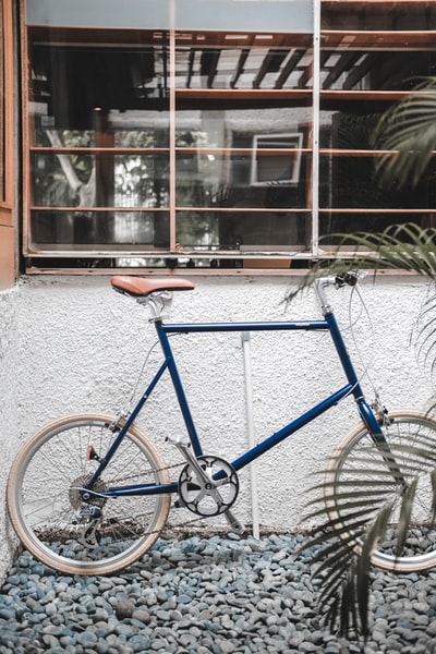 Blue bike
